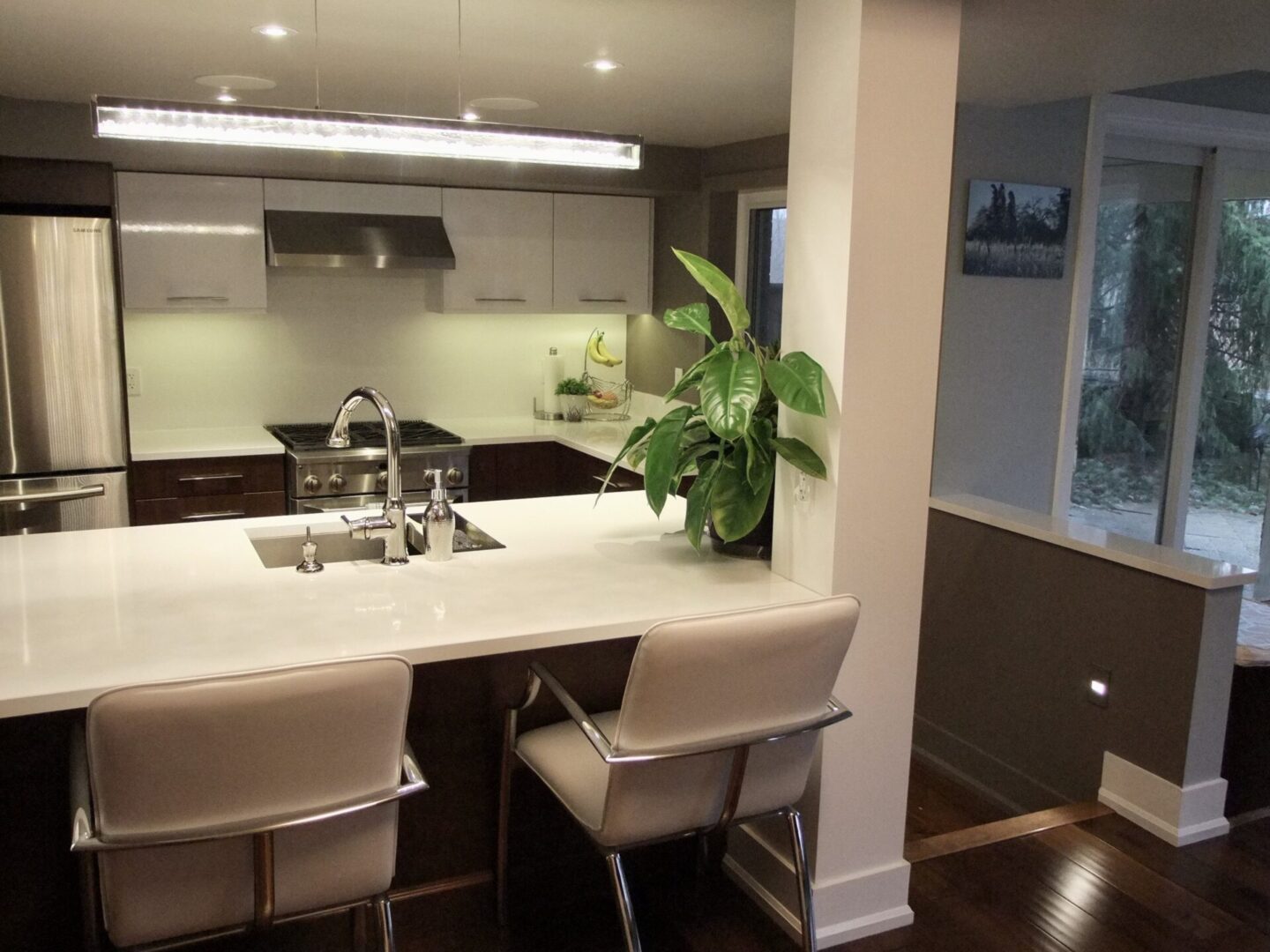 Stylish basement suite kitchen