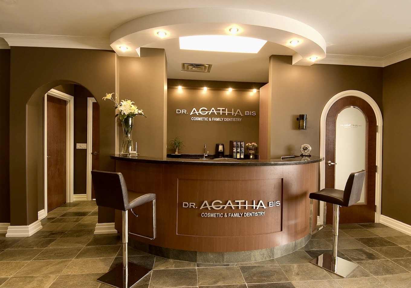 Customized reception room of DR Agatha bis