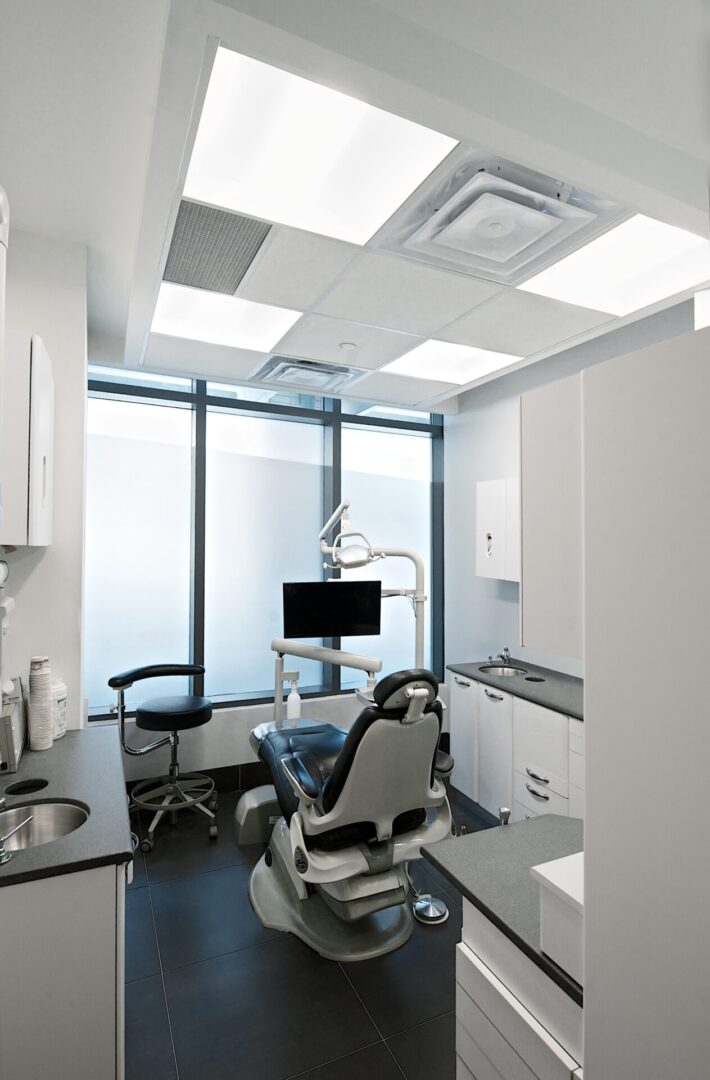 Dental room in a dental clinic with checkup chair