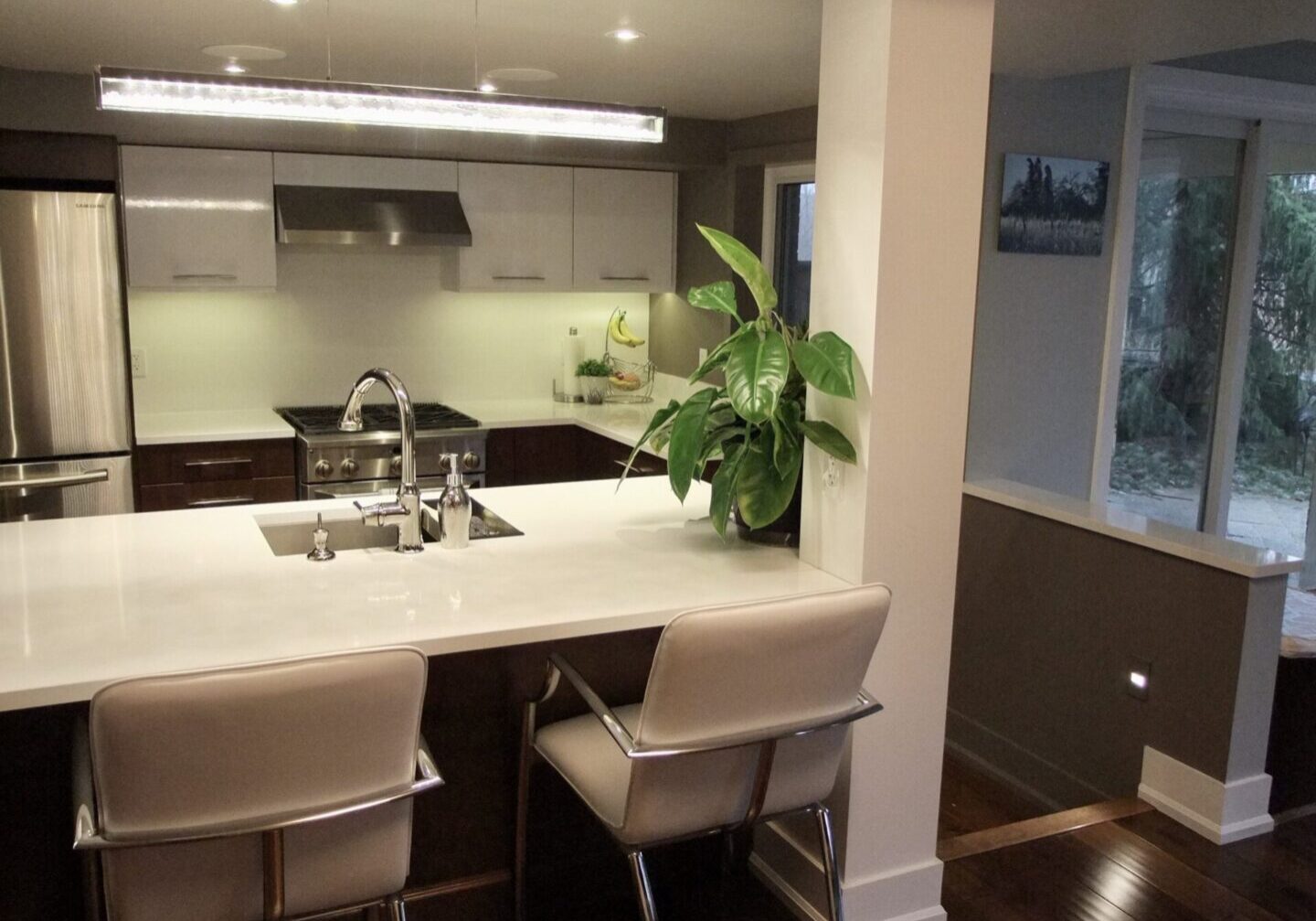 Stylish basement suite kitchen